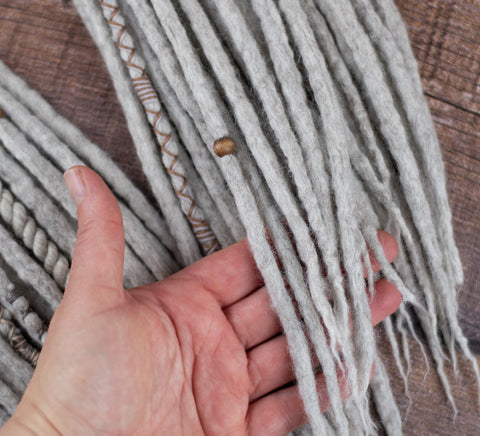 Beige Viking Hair Extensions for Grey Hair