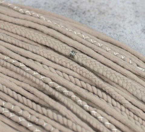 Sand blonde dreadlock extensions