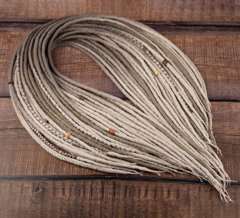 Blonde Ombre Viking Wool Dreads