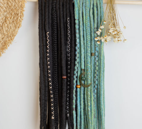 Budding tree partial set – 20 double ended wool dreads