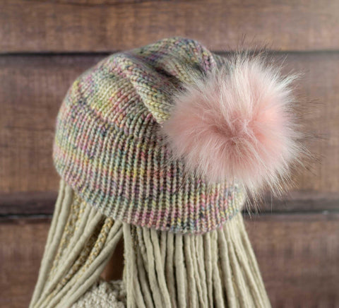 CANDY Pastel merino wool beanie