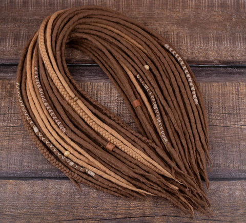 Caramel Viking Wool Dreads