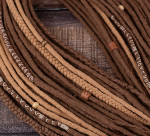 Caramel Viking Wool Dreads