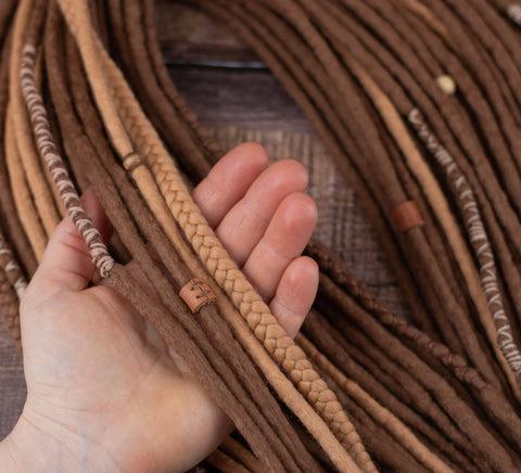 Caramel Viking Wool Dreads