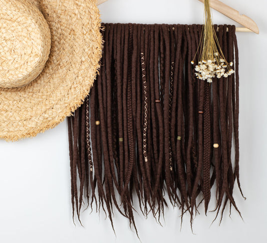 Chocolate wool dreads 1100