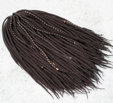 Coffee wool dreads