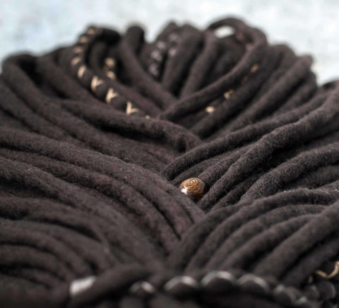 Coffee wool dreads