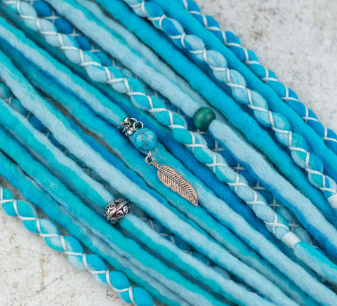 Everblue Wool Dread Ponytail