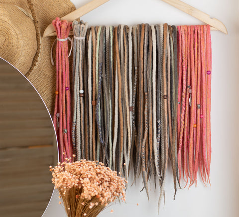 Flowering tree full mix set – 50 double ended + 20 single ended wool dreads