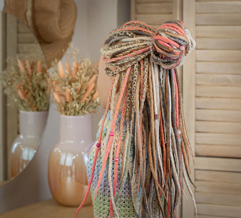 Flowering tree full mix set – 50 double ended + 20 single ended wool dreads