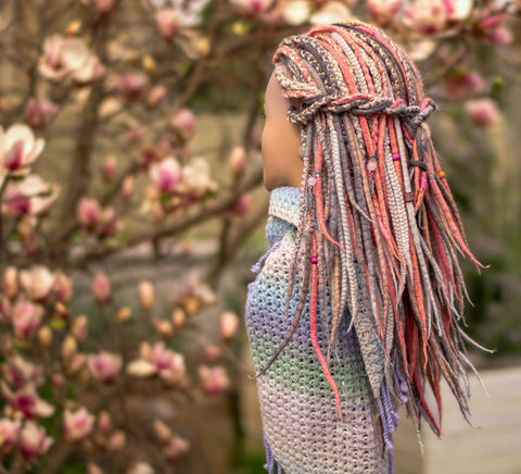 Flowering tree full mix set – 50 double ended + 20 single ended wool dreads