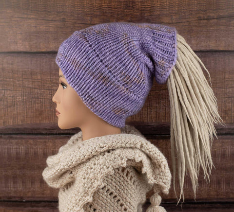 LAVENDER Dread tube from merino wool