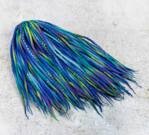 Mermaid dreadlock extensions