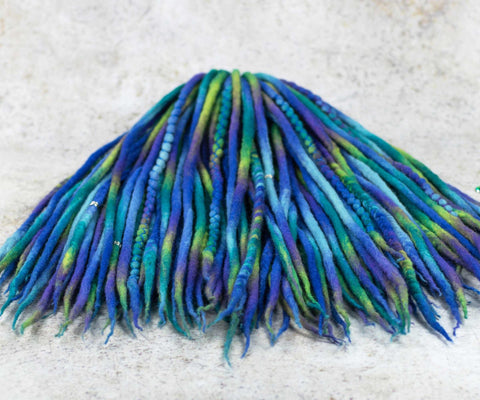 Mermaid dreadlock extensions