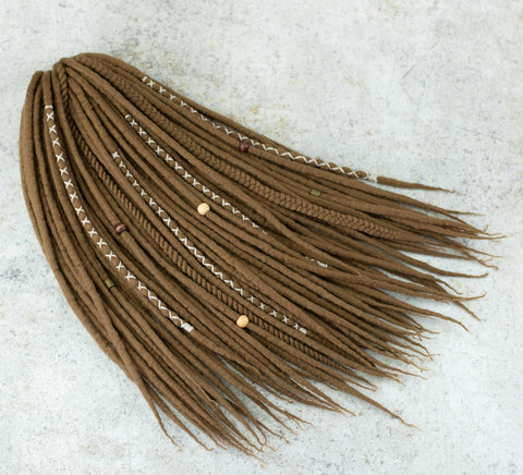 Nut wool dreadlock extensions