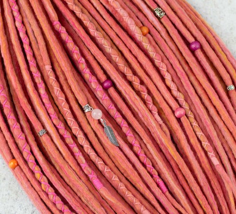 Flowering tree full mix set – 50 double ended + 20 single ended wool dreads