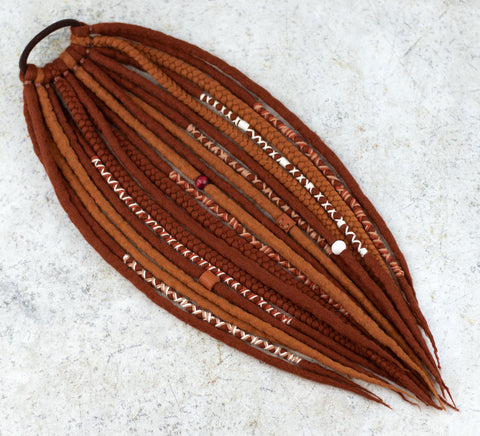 Sienna Viking Wool Dreadlocks Ponytail