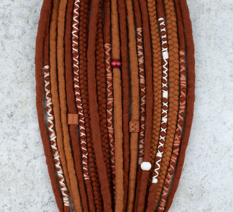 Sienna Viking Wool Dreadlocks Ponytail