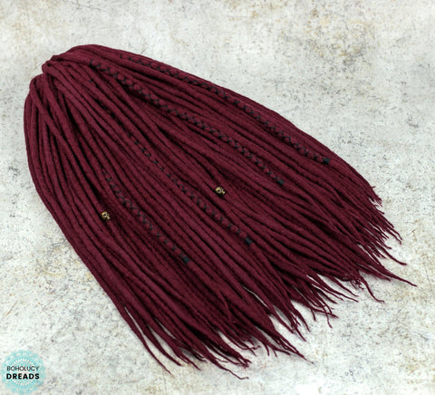 Wine wool dreads