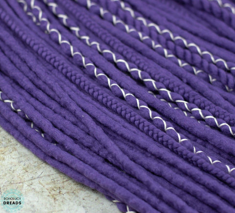 Wisteria wool hair extensions