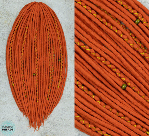 Marigold wool dreads