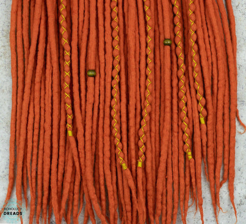 Marigold wool dreads